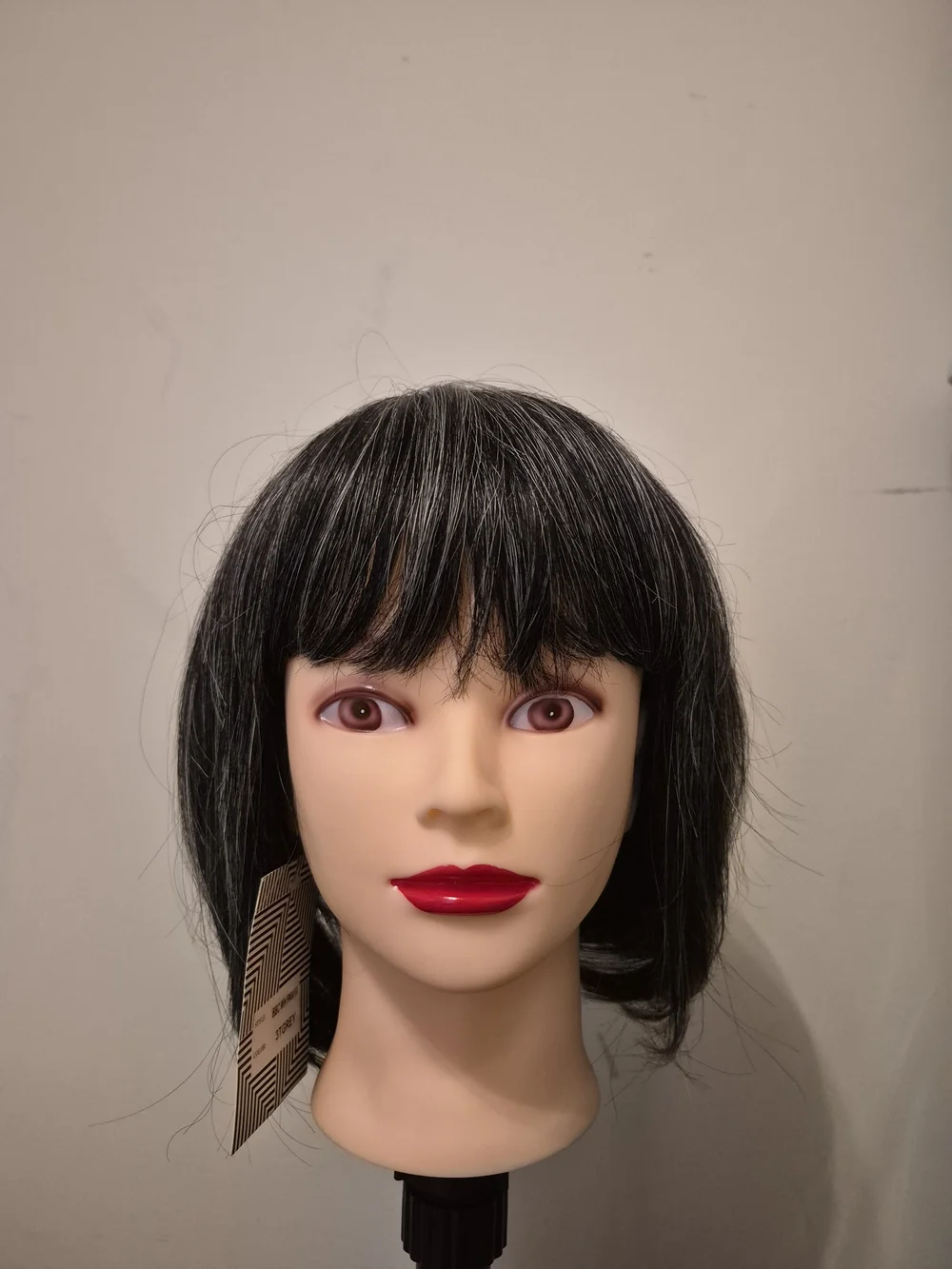 Salt/pepper human hair wog